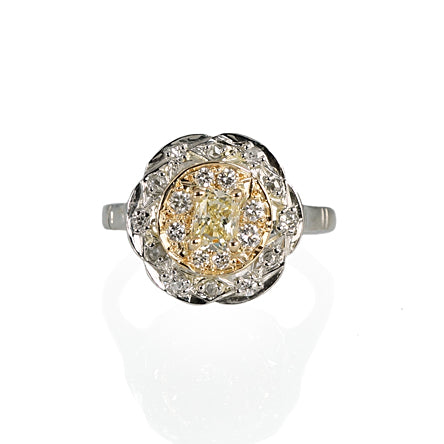 Heirloom Ring Re-Designed Into A Custom Engagement Ring For Crystal