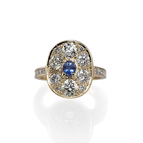 Diamond and Sapphire Ring