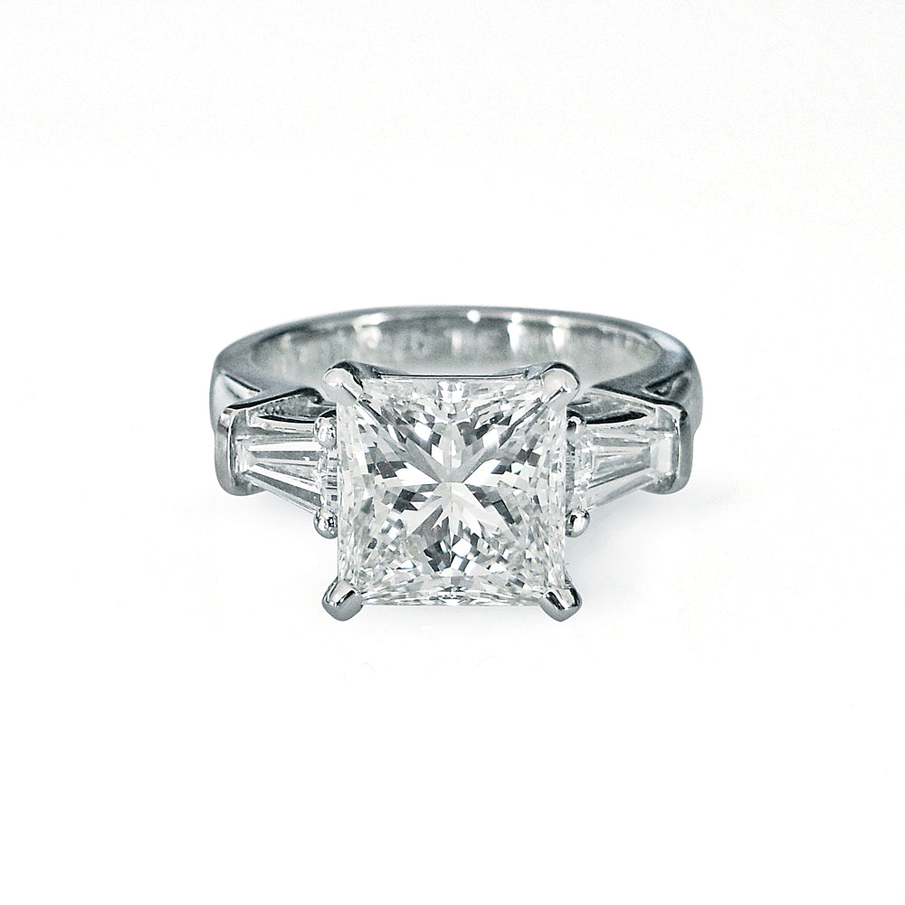 Custom Making a Princess Cut Diamond Engagement Ring