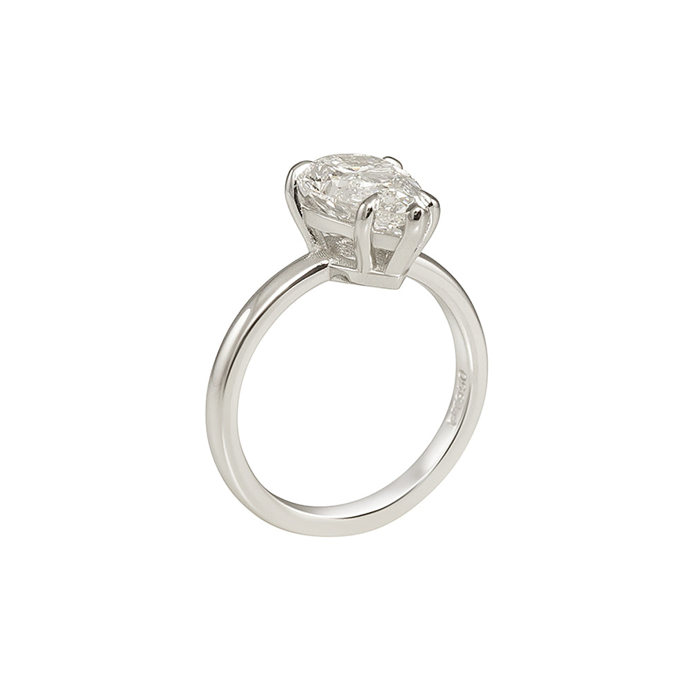 Pear Solitaire Engagement Ring for Adriana