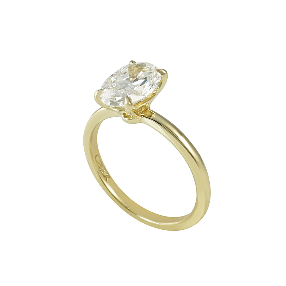 Oval Solitaire Engagement Ring for Alexandra