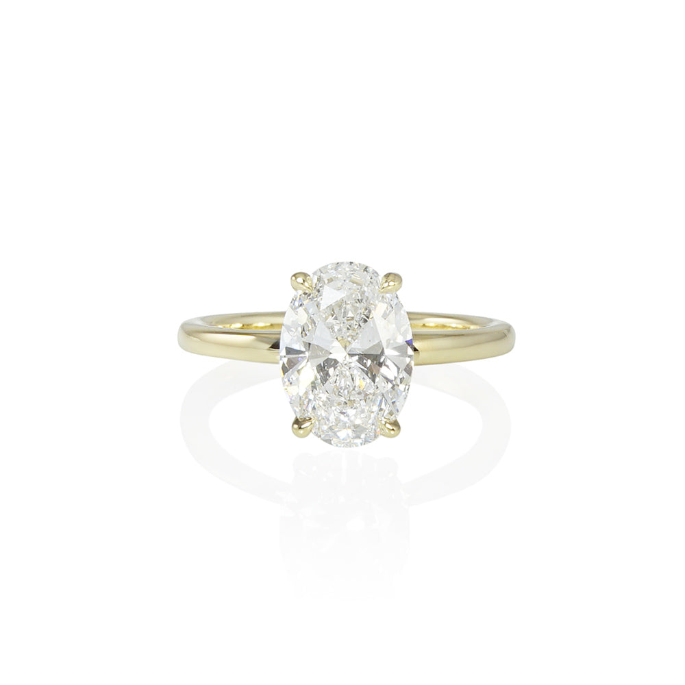 Oval Solitaire Engagement Ring for Alexandra