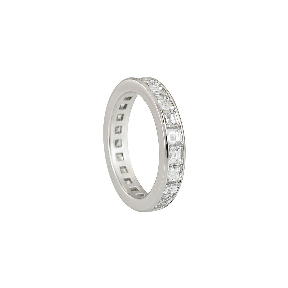 Carré-Cut Diamond Eternity Ring for Ali