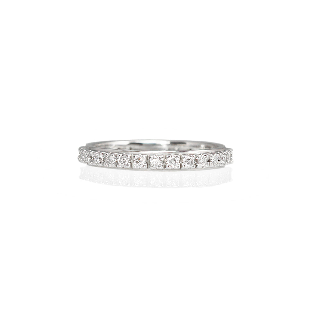 Alison Diamond Squares Eternity Wedding Ring