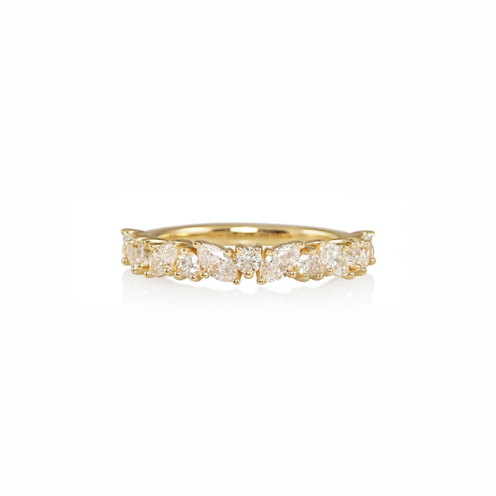 Marquise And Round Diamond Wedding Band for Brenda