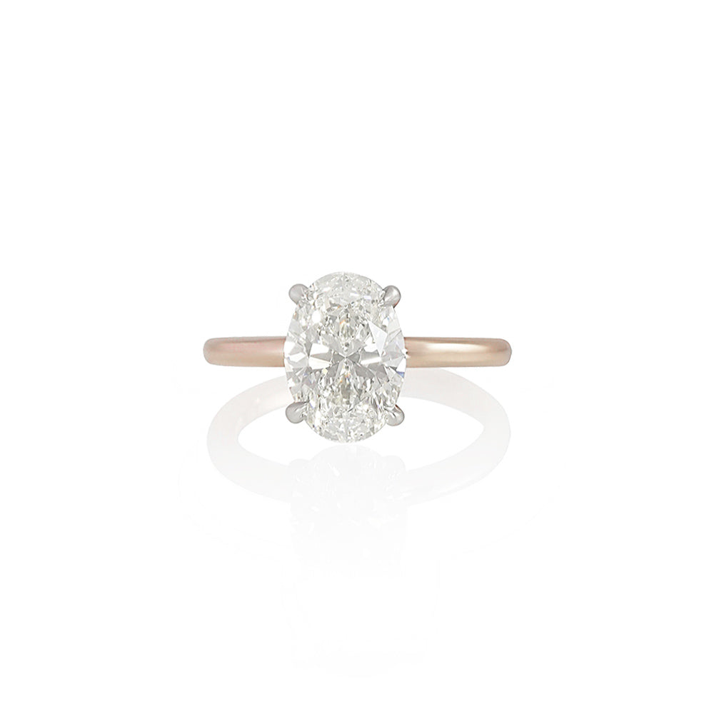 Oval Diamond Solitaire Engagement Ring for Alyson