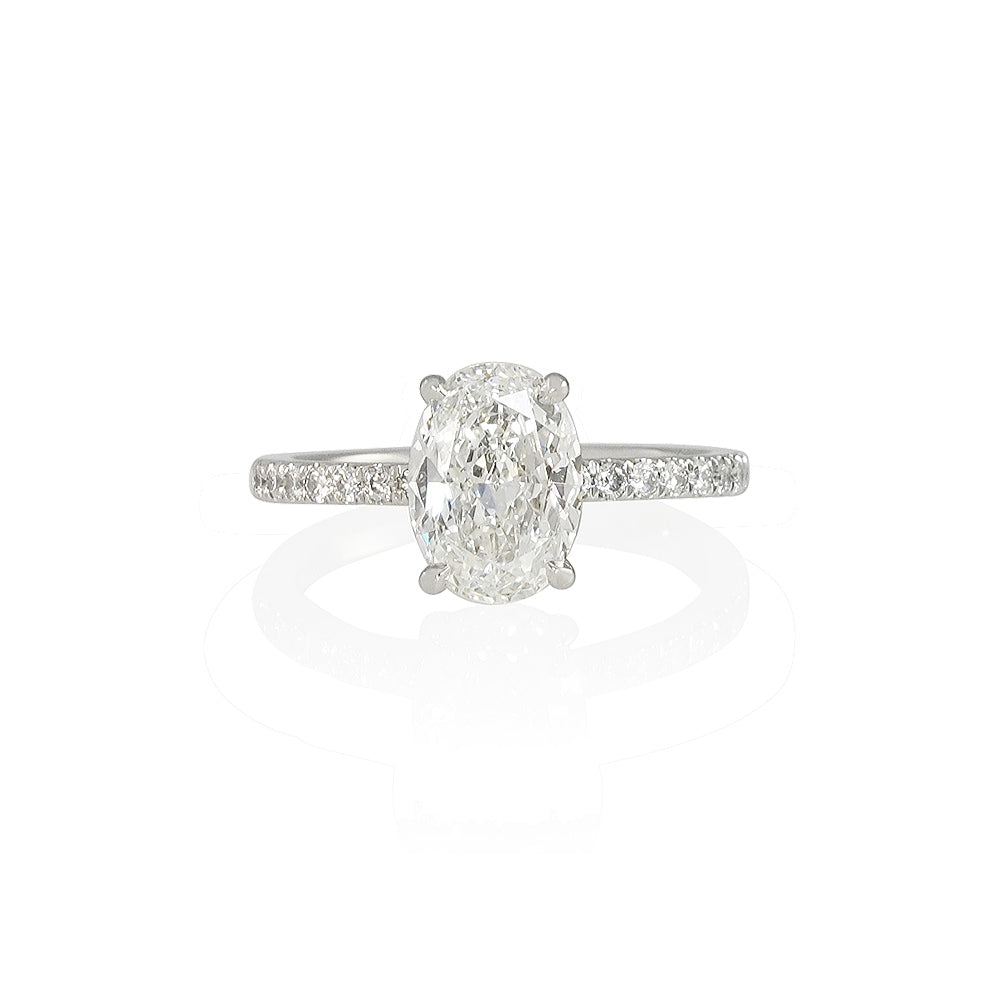 Oval Solitaire Engagement Ring for Alyssa