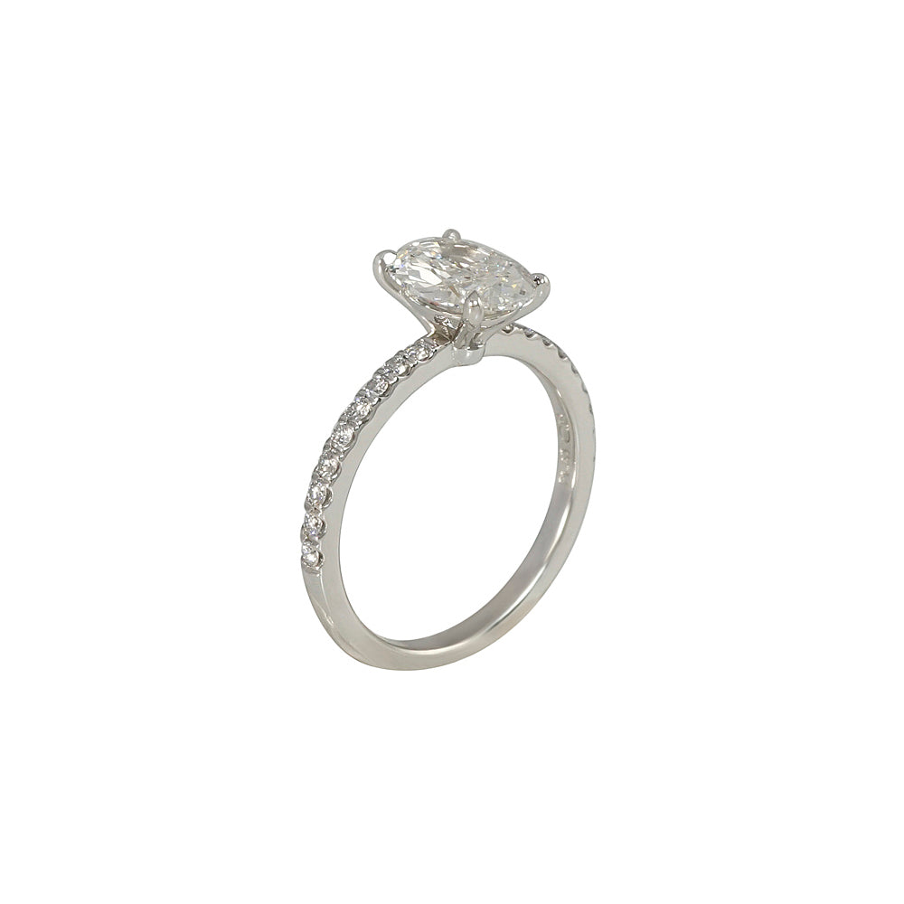 Oval Solitaire Engagement Ring for Alyssa