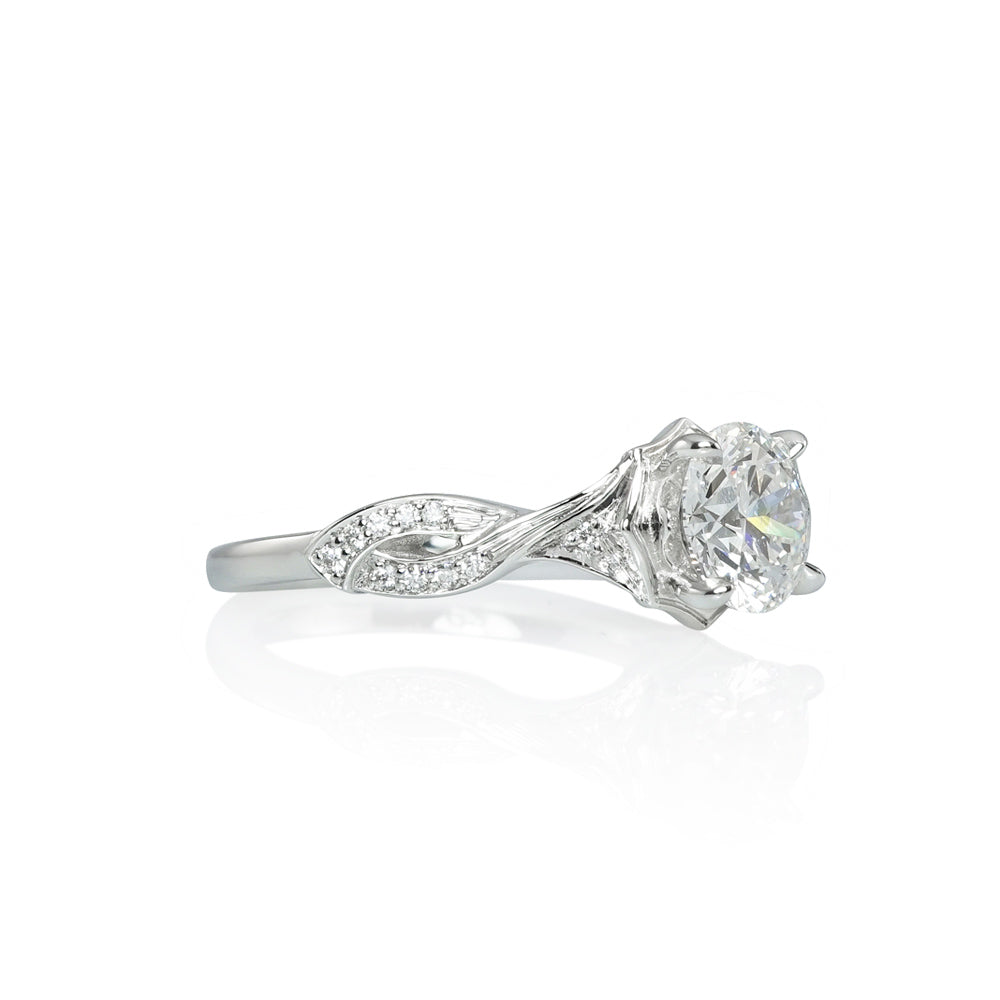 Romantic Diamond Engagement Ring for Amanda