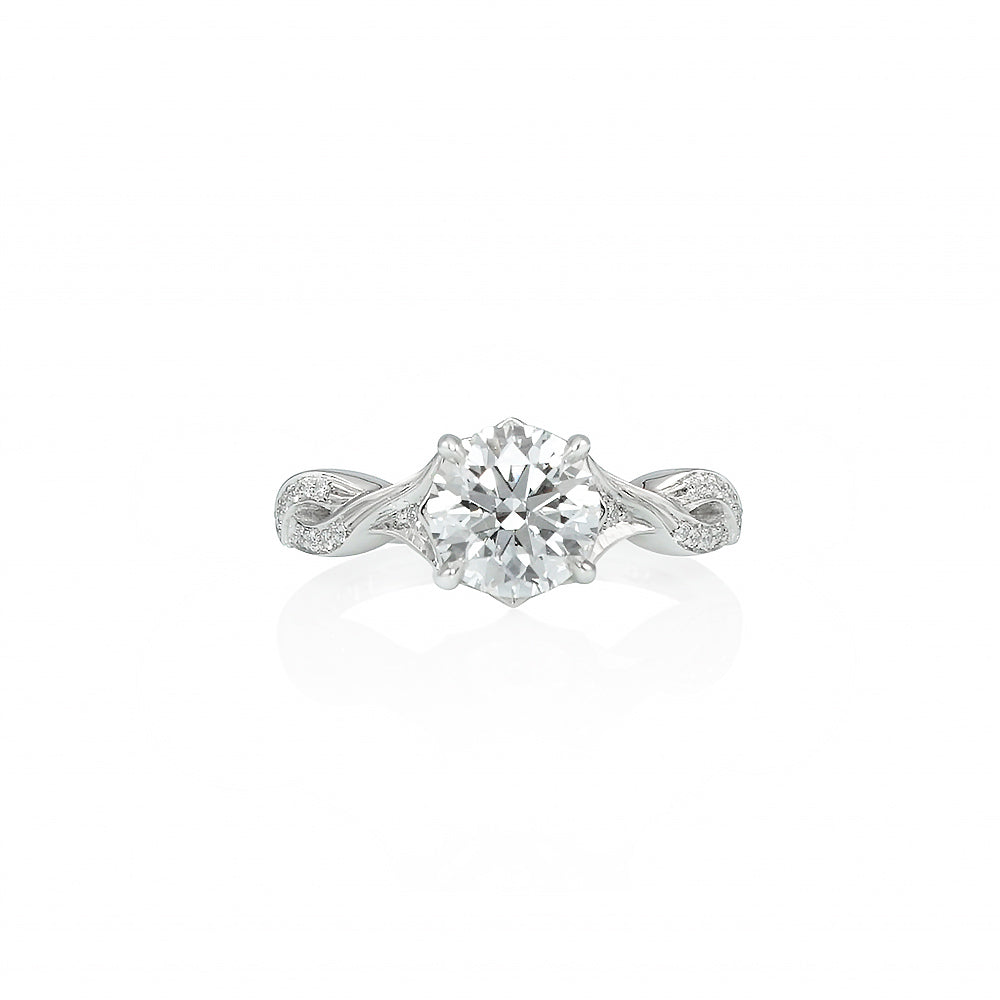 Romantic Diamond Engagement Ring for Amanda