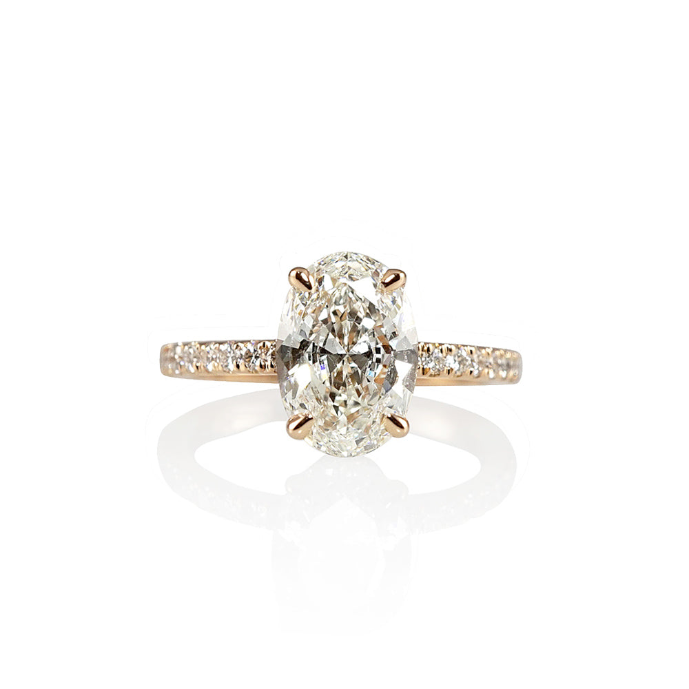 Amelia Oval Diamond Engagement Ring