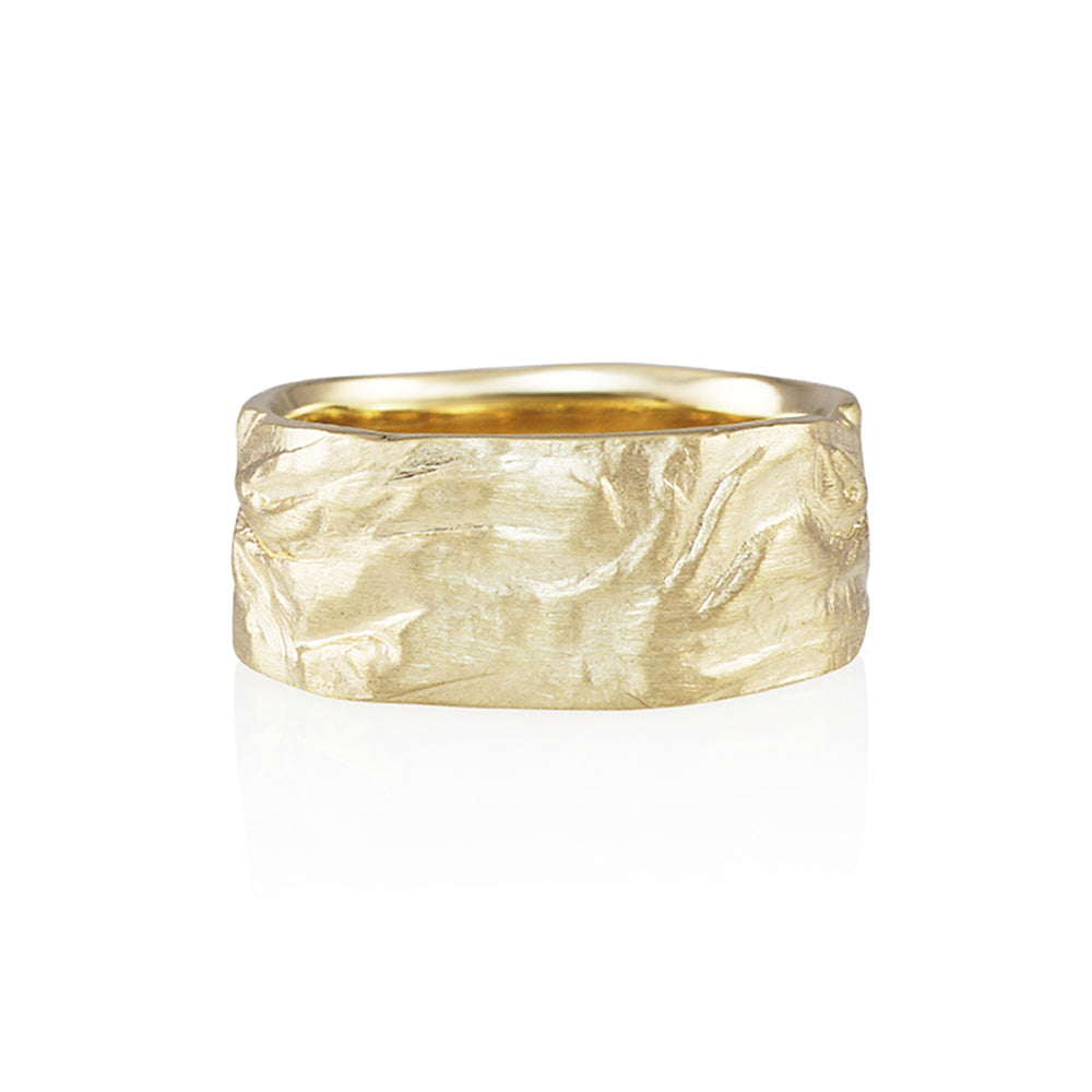 Yellow Gold Rock Ring for Andrew