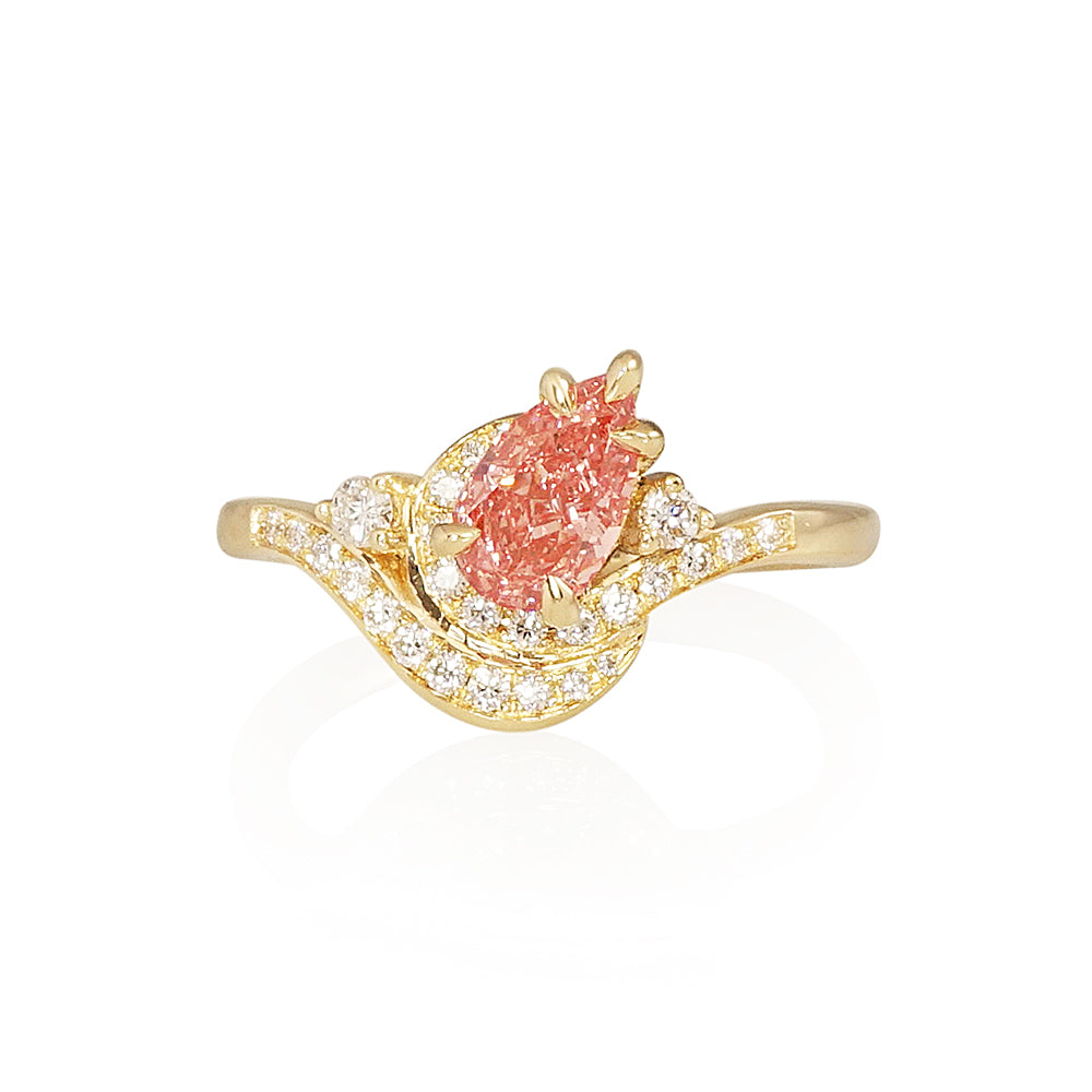 Fantasy Pink Diamond Engagement Ring for Aneesha