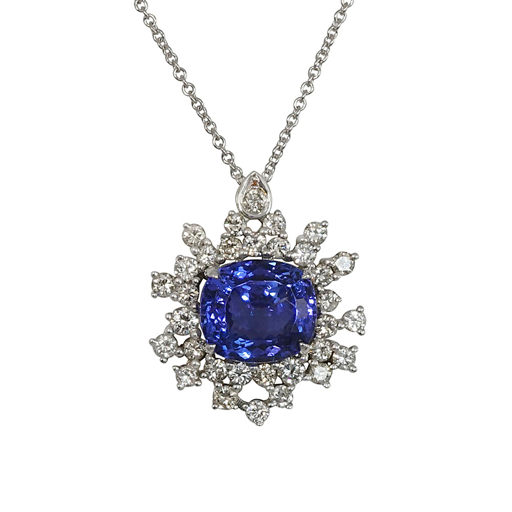 Tanzanite and Diamond Neklace for Ann