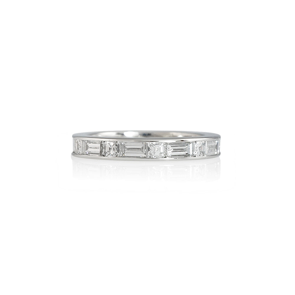 Baguette and Asscher Eternity Band for Averil