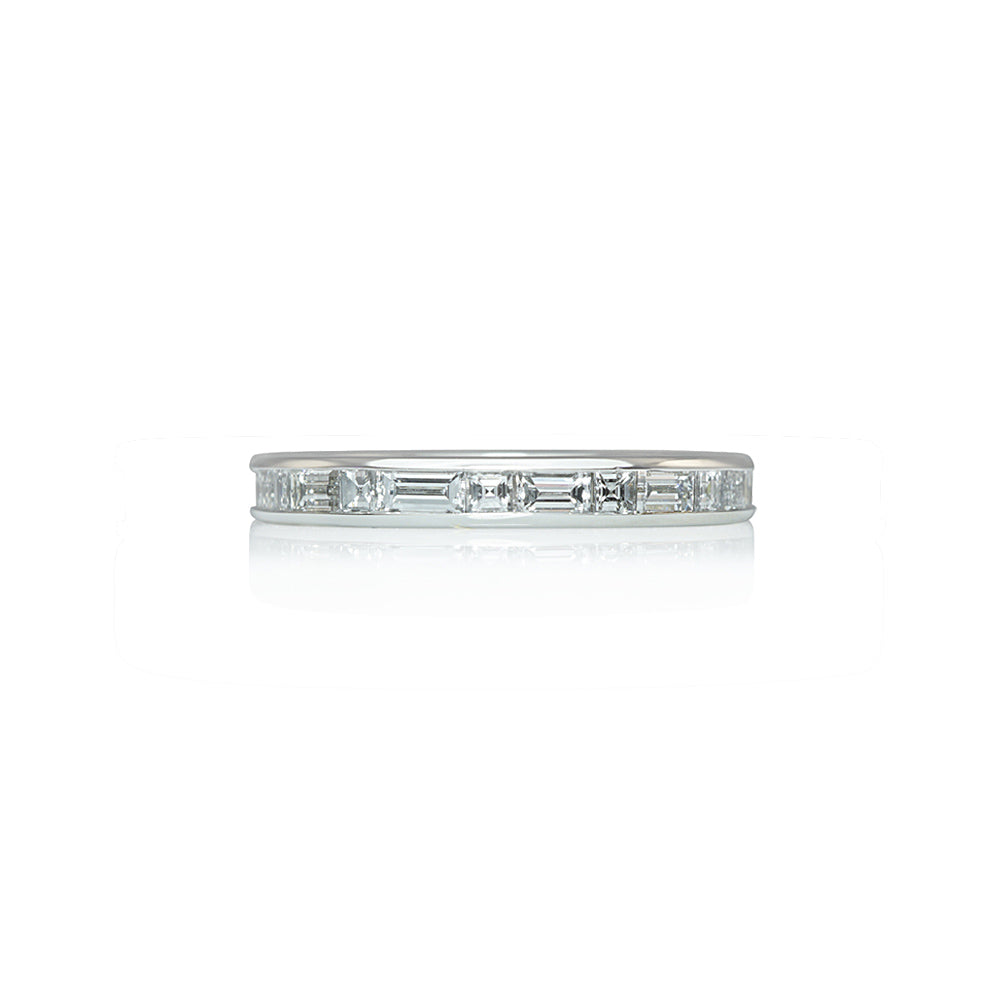 Alternating Carre and Baguette Eternity Ring for Bea