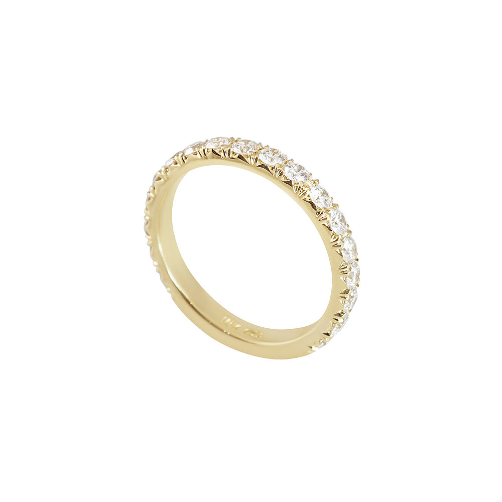 Yellow Gold Diamond Wedding Band for Becky