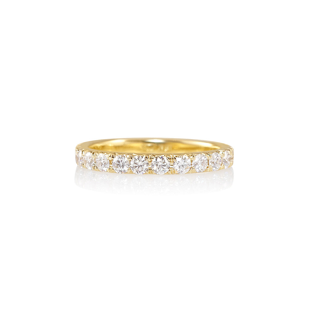 Yellow Gold Diamond Wedding Band for Becky