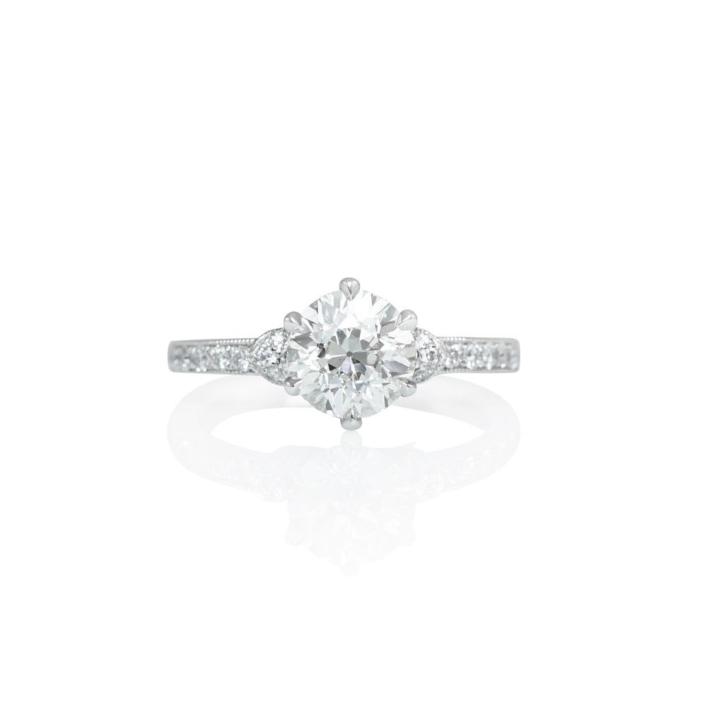 Original Solitaire Diamond Wrap Engagement Ring for Blythe