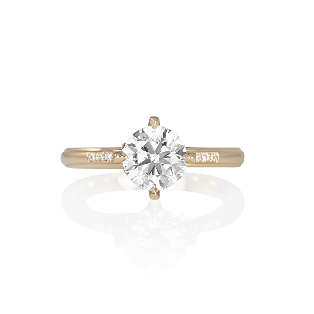 Cynthia Britt "No Basket"™ Rose Gold Engagement Ring for Brittany