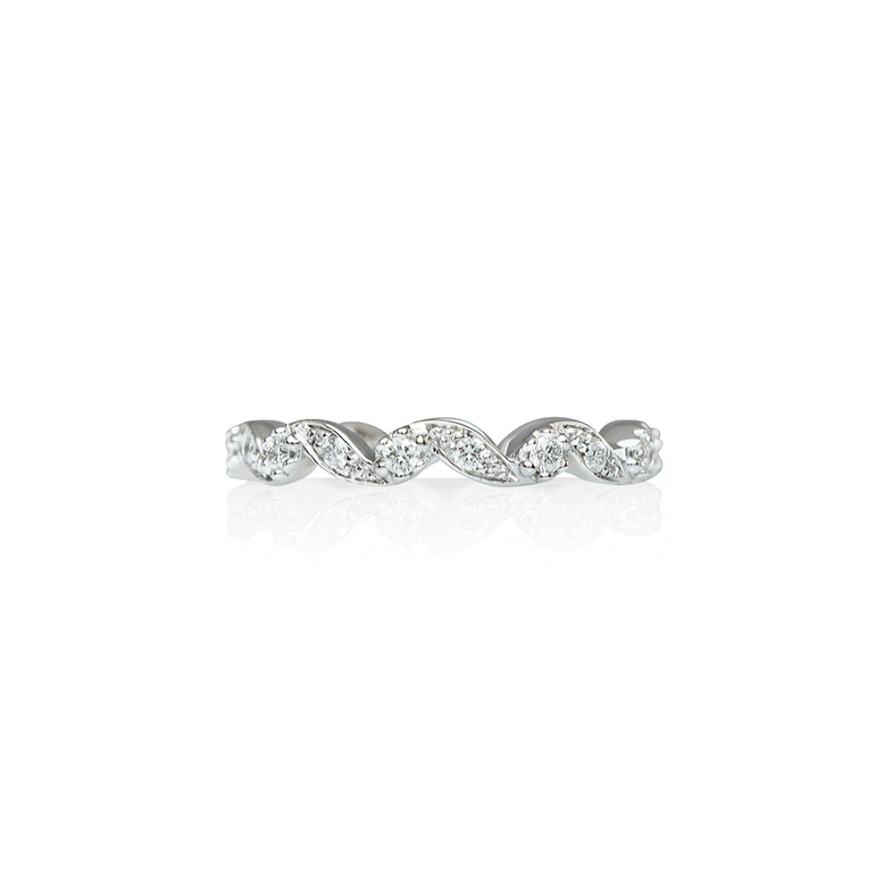 Diamond Flower Swirl Eternity Ring for Carissa