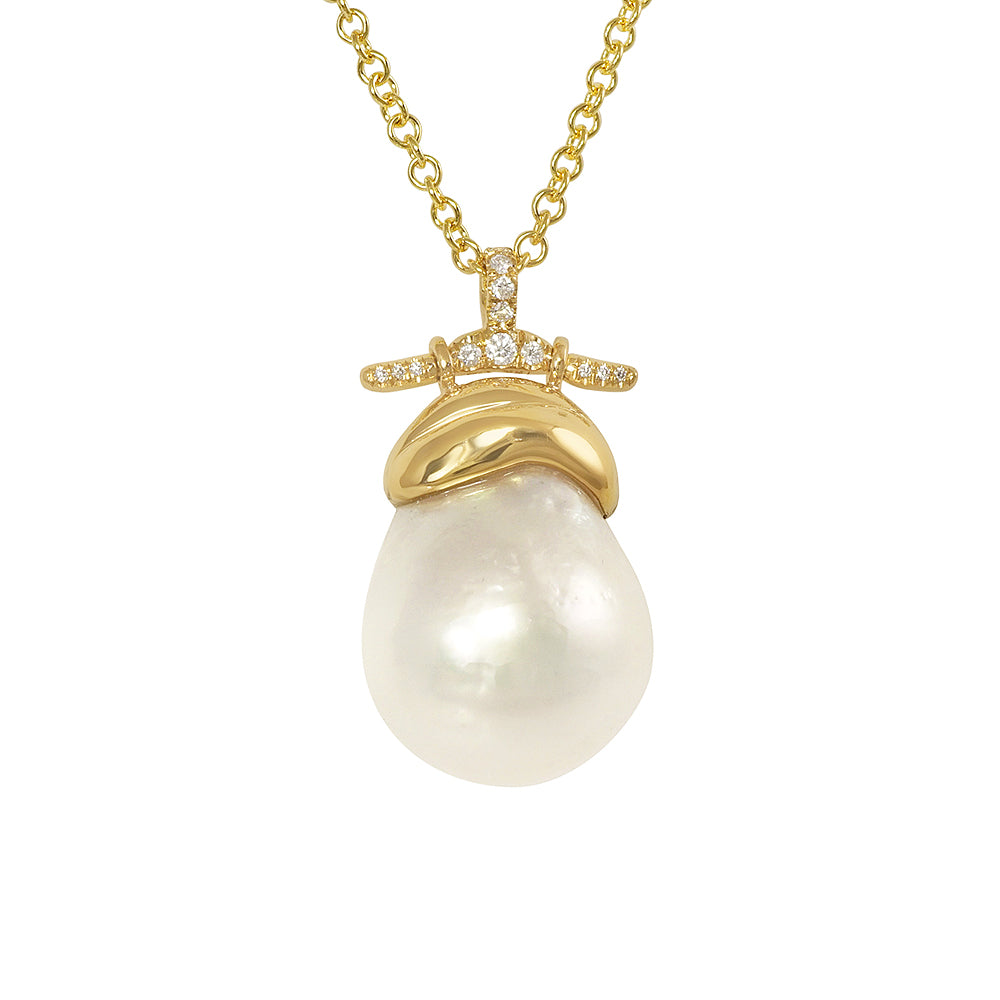 Stylish Baroque Pearl Necklace for Carolyn