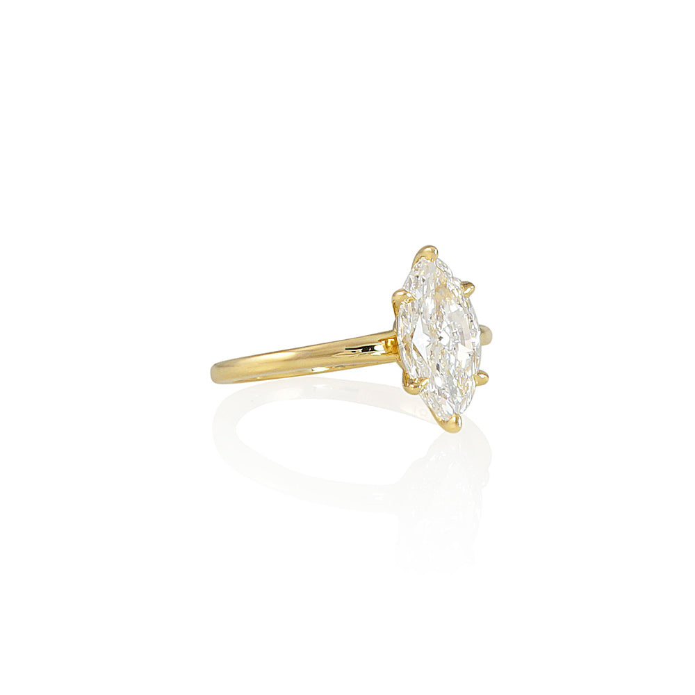 Solitaire Marquise Engagement Ring for Chelsey