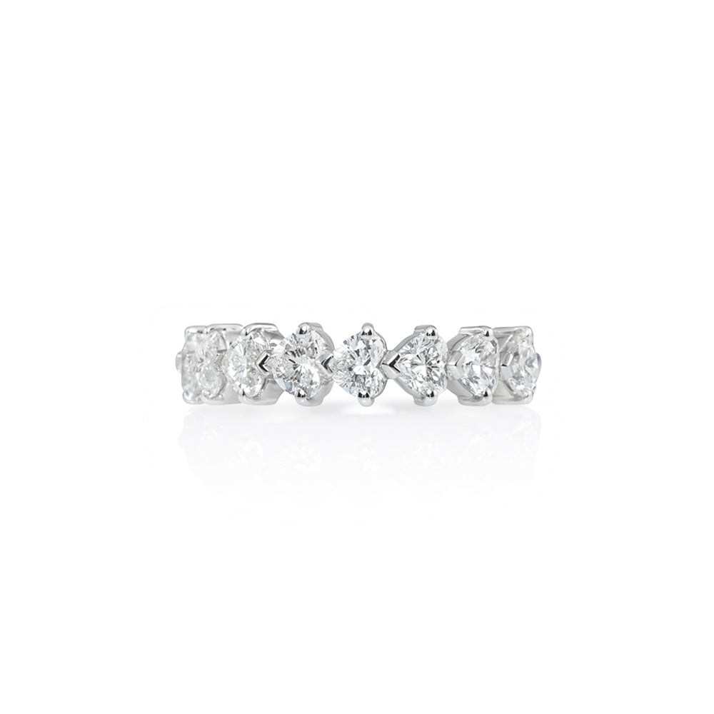 Heart-Shaped Diamond Wedding Ring for Christine