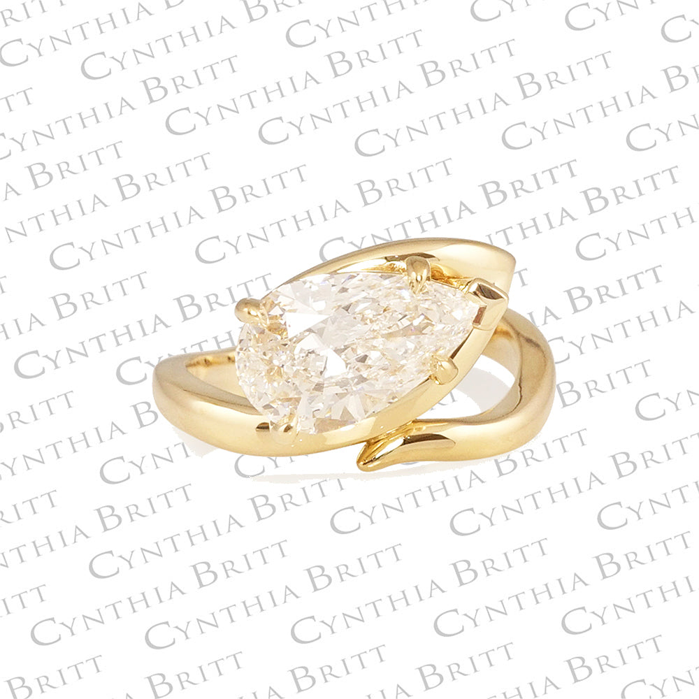 Signature Cynthia Britt Comet Engagement Ring