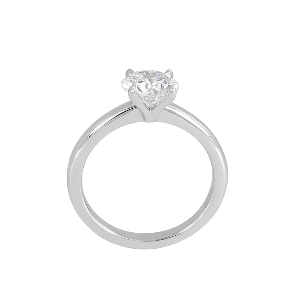 Signature Cynthia Britt "V" Solitaire Engagement Ring