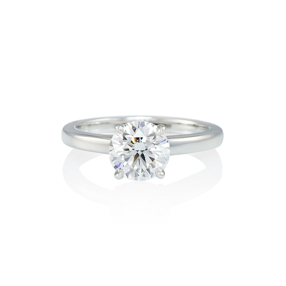 Signature Cynthia Britt "V" Solitaire Engagement Ring