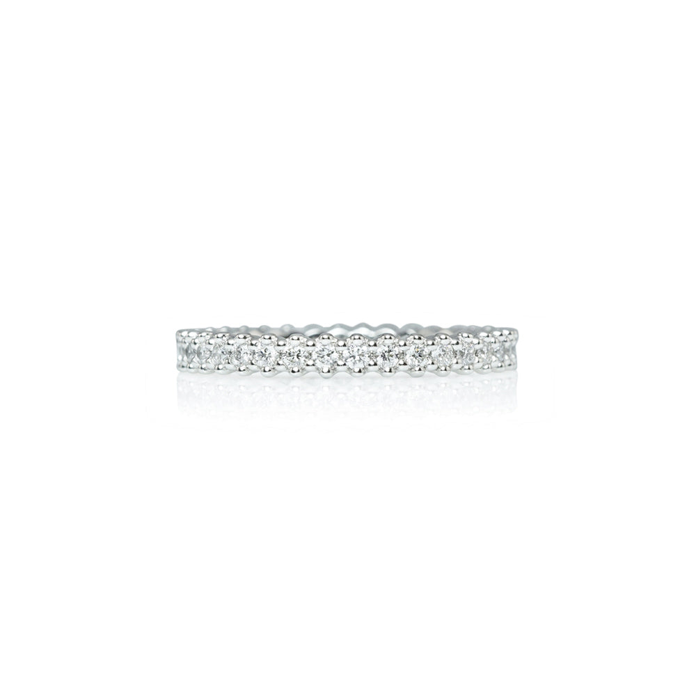 Cynthia Britt Shared Flower Bead Mystery Band in Platinum