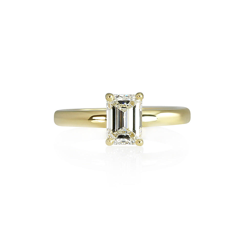 Cynthia Britt Emerald Cut Solitaire For Chelsea