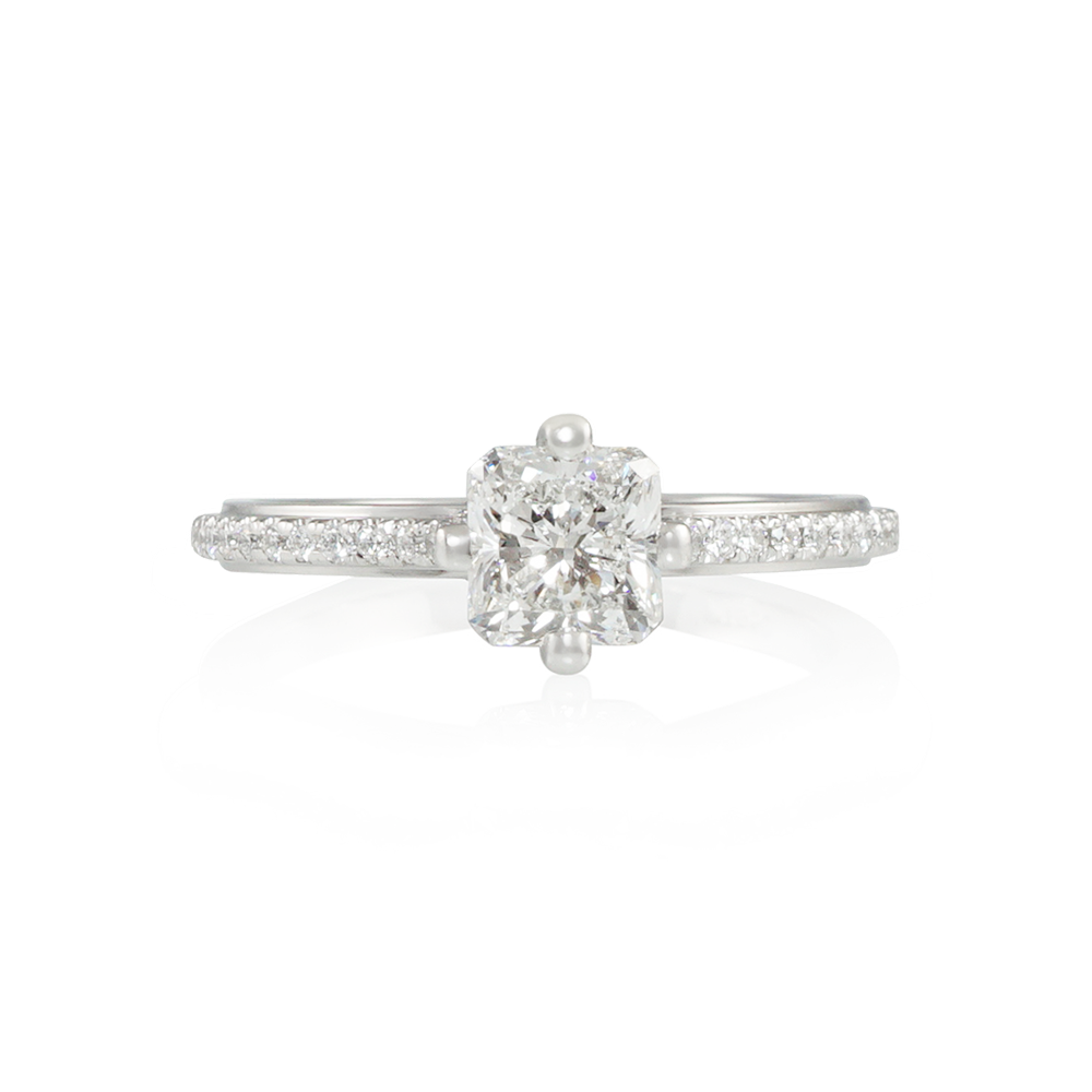 Radiant Cut Signature CB “No Basket”™ Engagement Ring