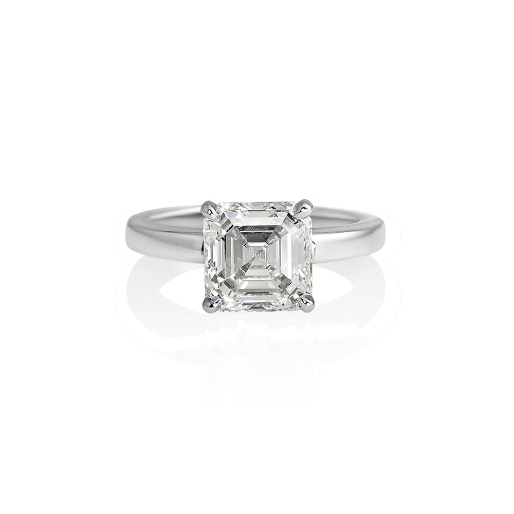 Cynthia Britt Solitaire Asscher Cut Diamond For Christina