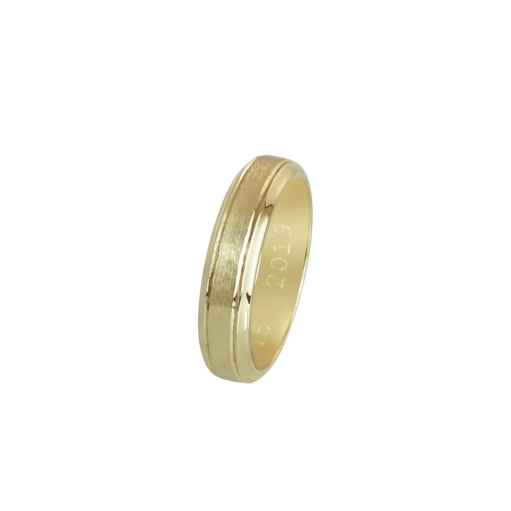 Signature Cynthia Britt Yellow Gold Slope Down Ring for David