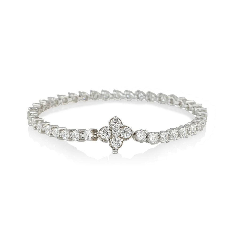 Clover Diamond Tennis Bracelet for Dayna