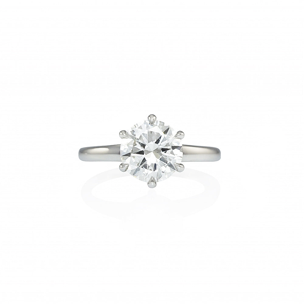 Six Prong Solitaire Engagement Ring for Diana