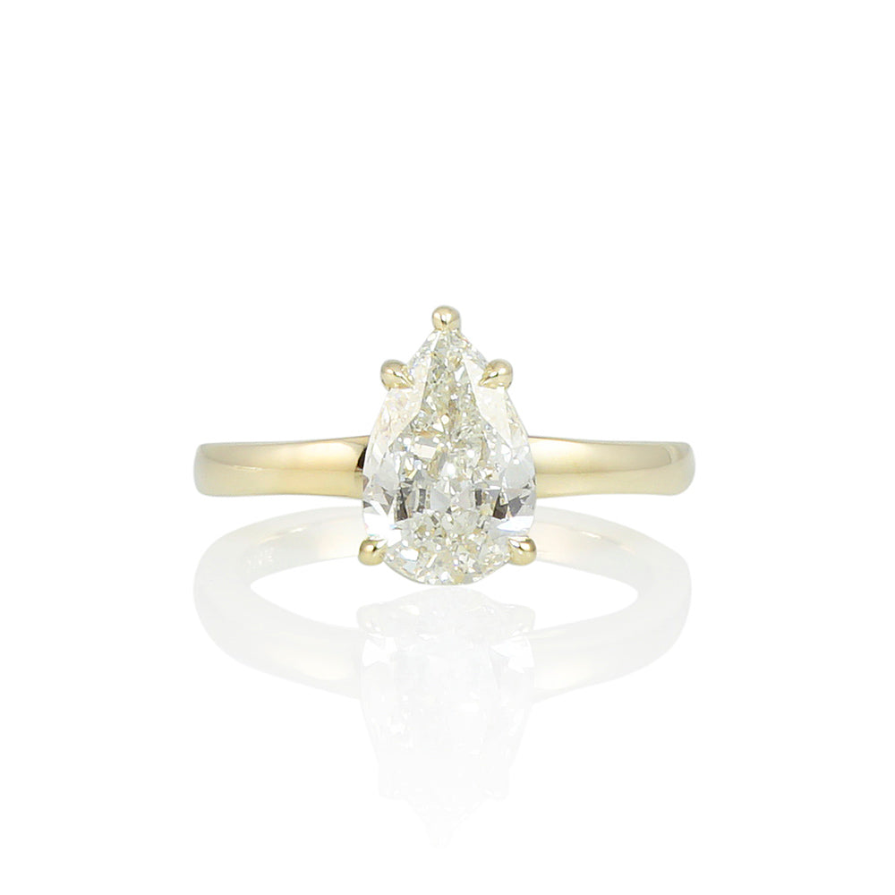 Pear Solitaire Engagement Ring