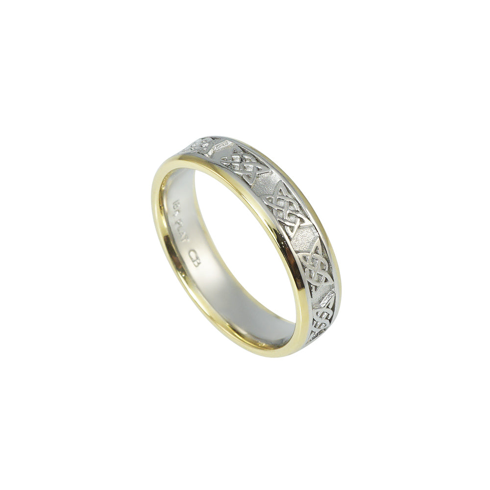 Two Tone Celtic Inspired Ring for Eamon