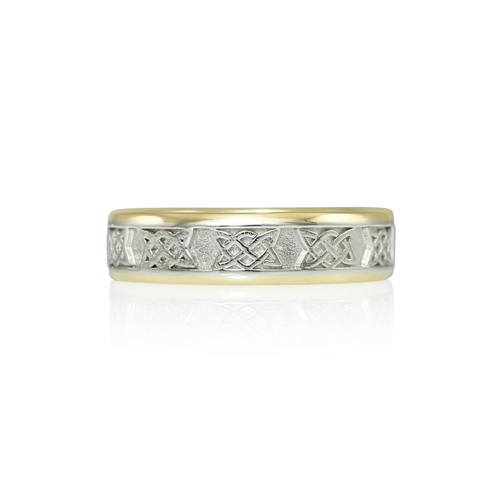 Two Tone Celtic Inspired Ring for Eamon