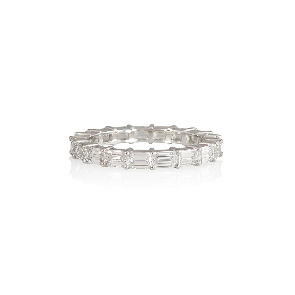 Emerald Cut Diamond Eternity Band