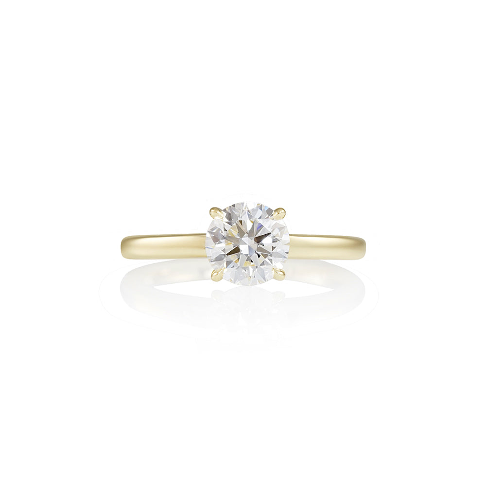 Yellow Gold Solitaire Engagement Ring for Erica