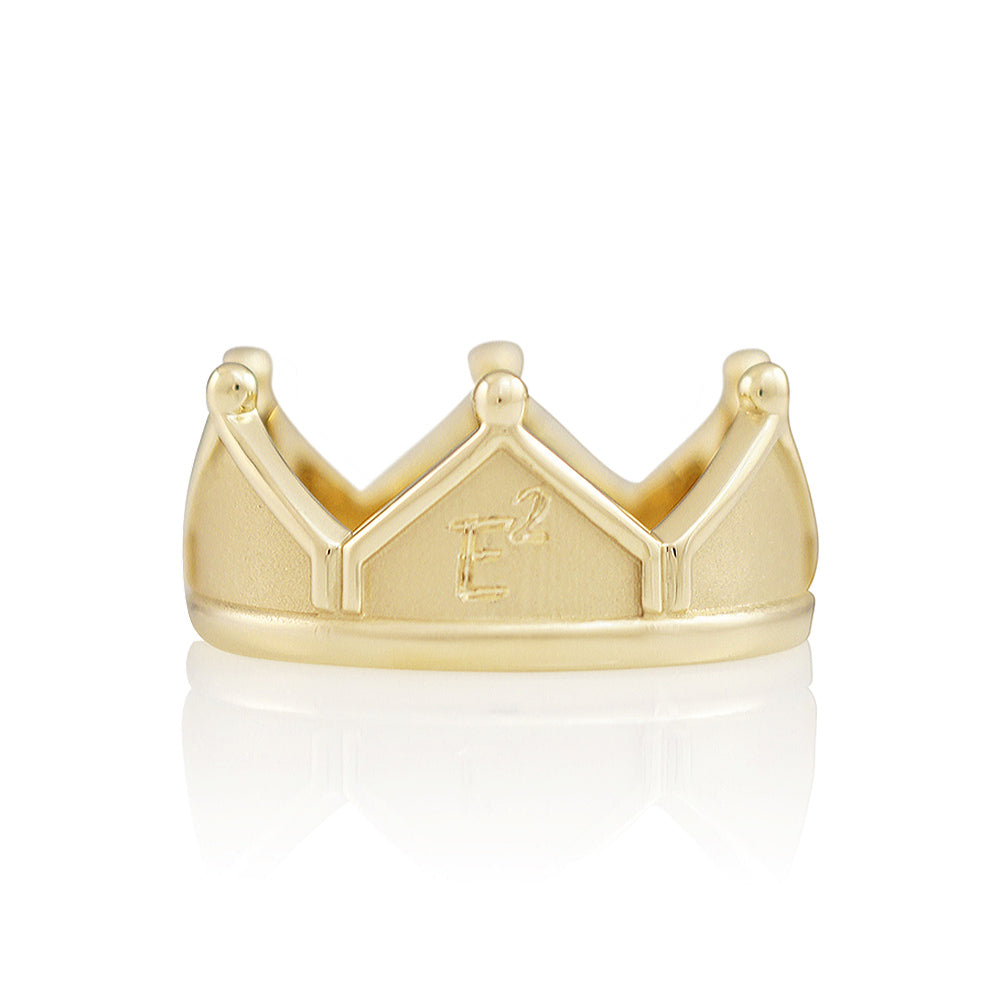 Yellow Gold Crown Ring for Ernesto