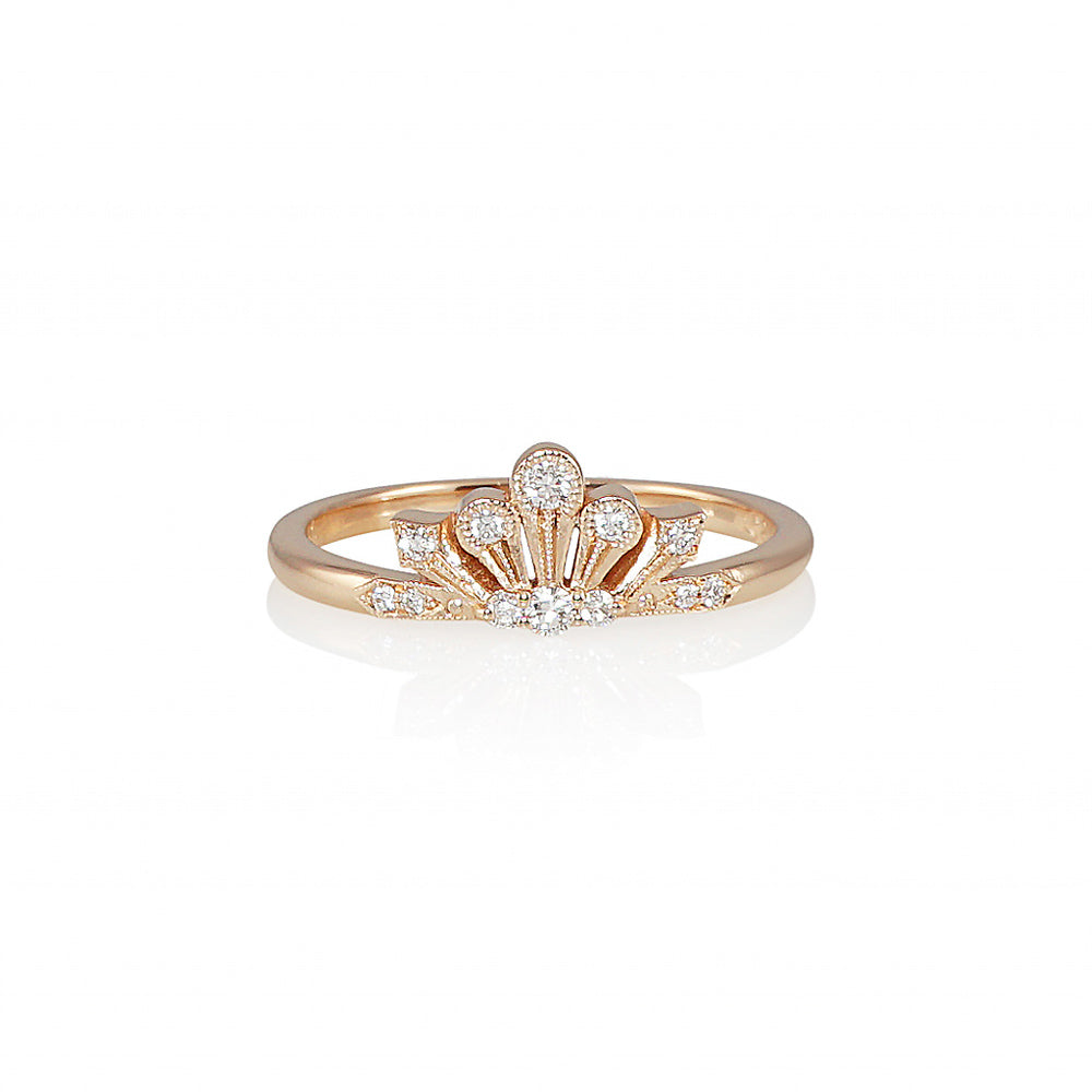 Stunning Crown Ladies' Wedding Band