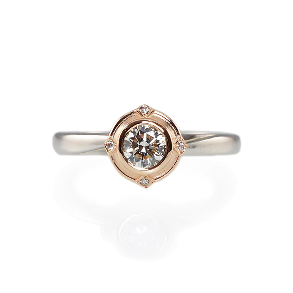 Hannah Bezel Set Solitaire Engagement RIng