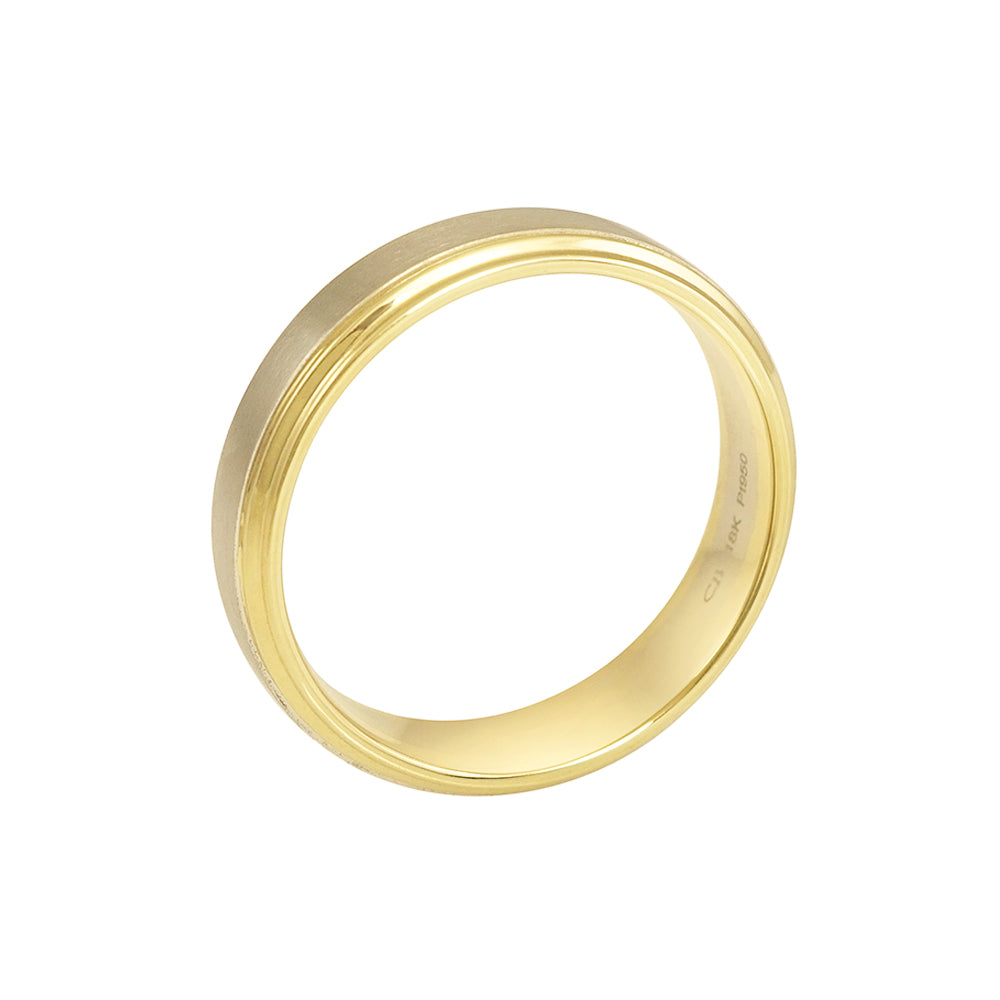 Two Tone Signature New Slope Down Ring for Jacob