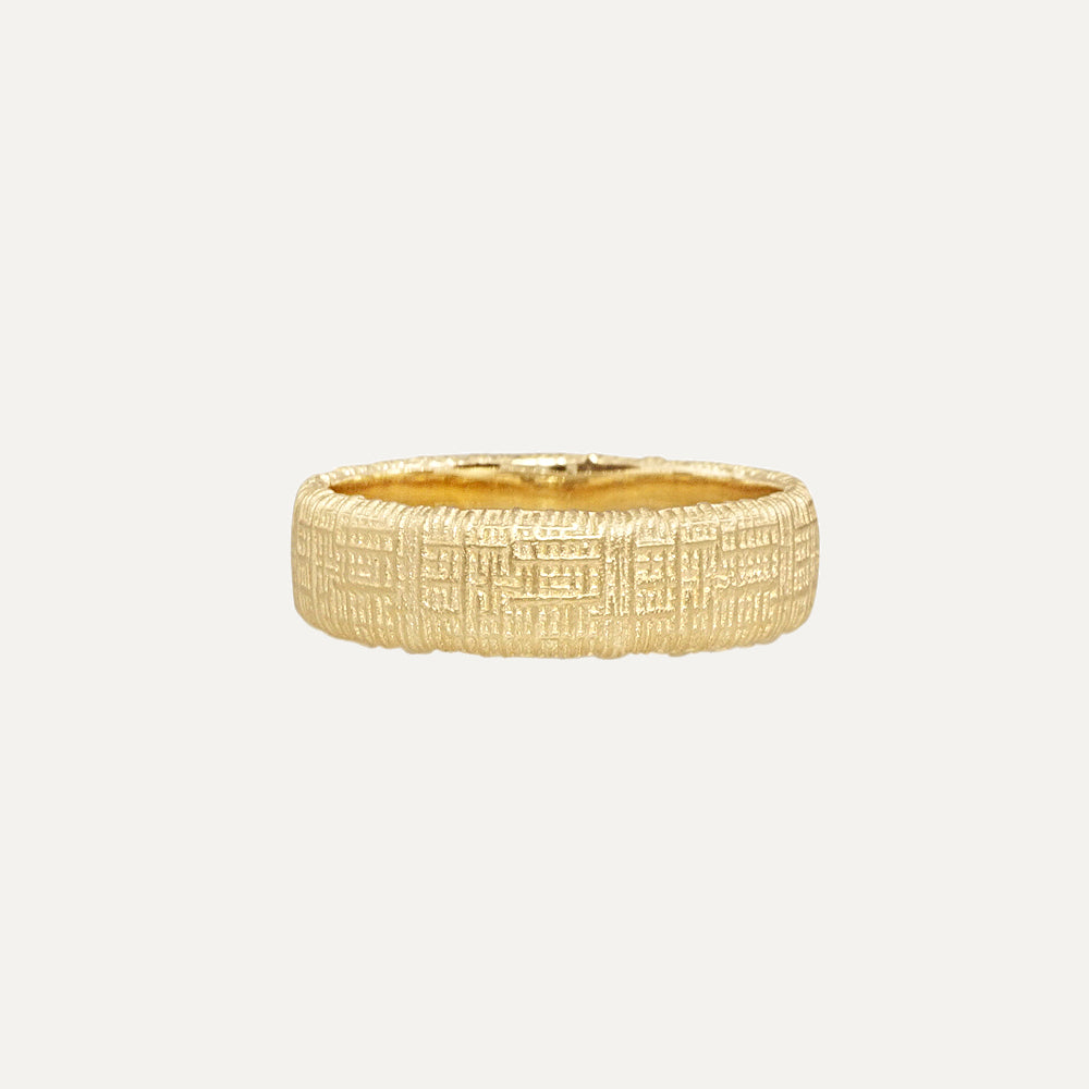 18K Yellow Gold Intersection Band for Jeff