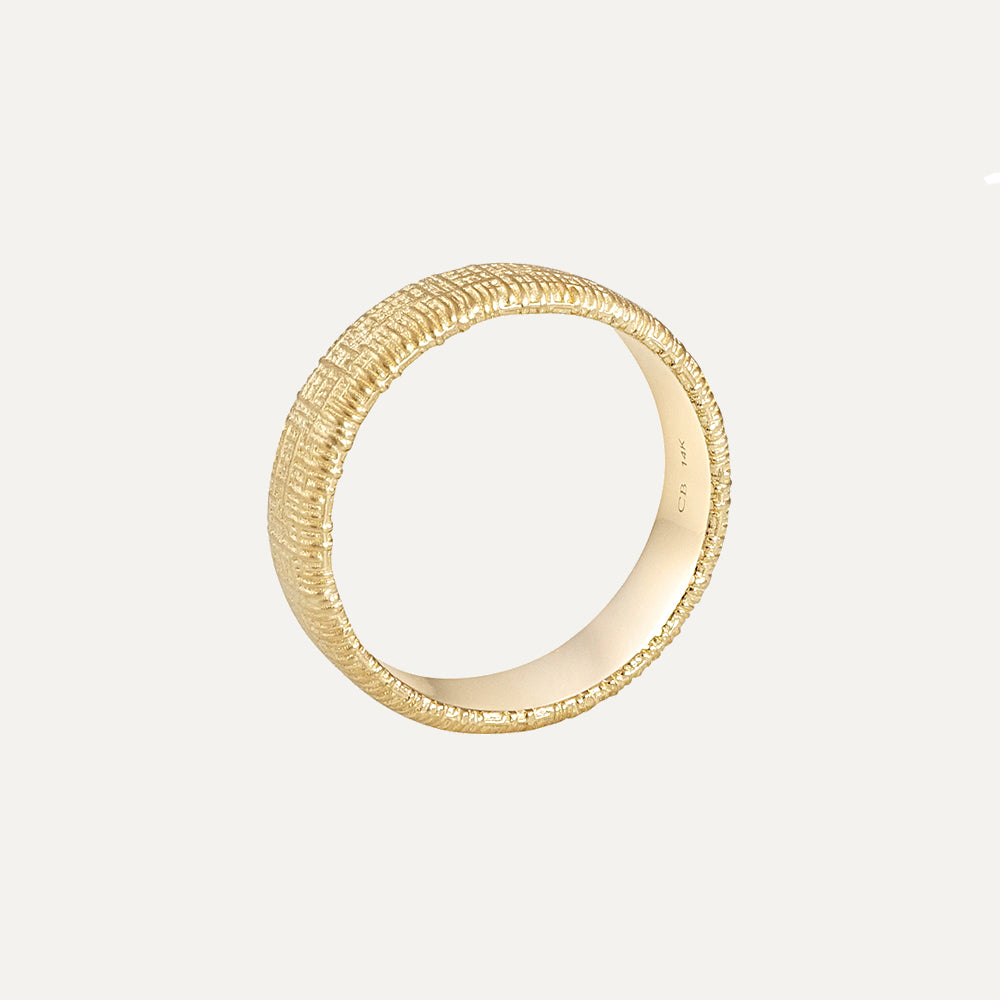 18K Yellow Gold Intersection Band for Jeff