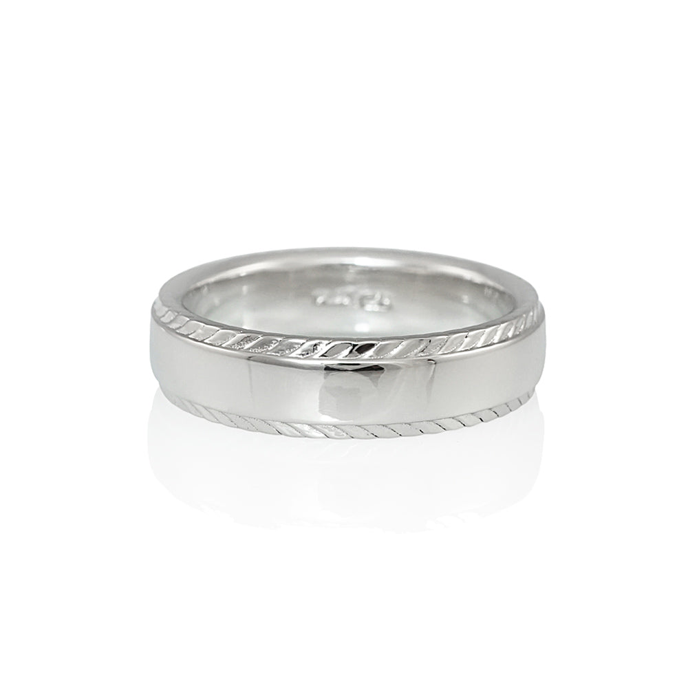 Feather Wedding Ring for Jeremy